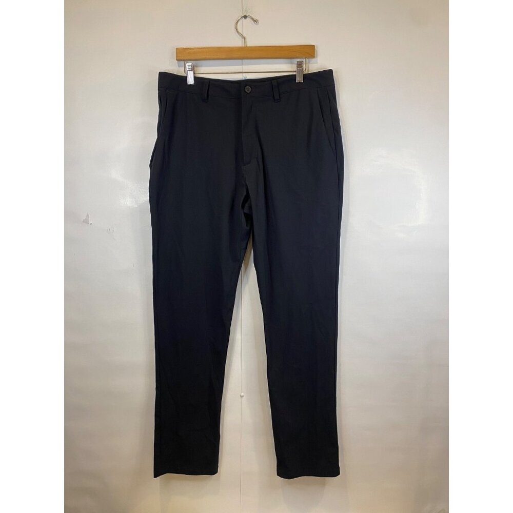 SKYR Men's Slim Fit Tricot Dynasty Pant Black Size 34x32 Polyester Flat Front